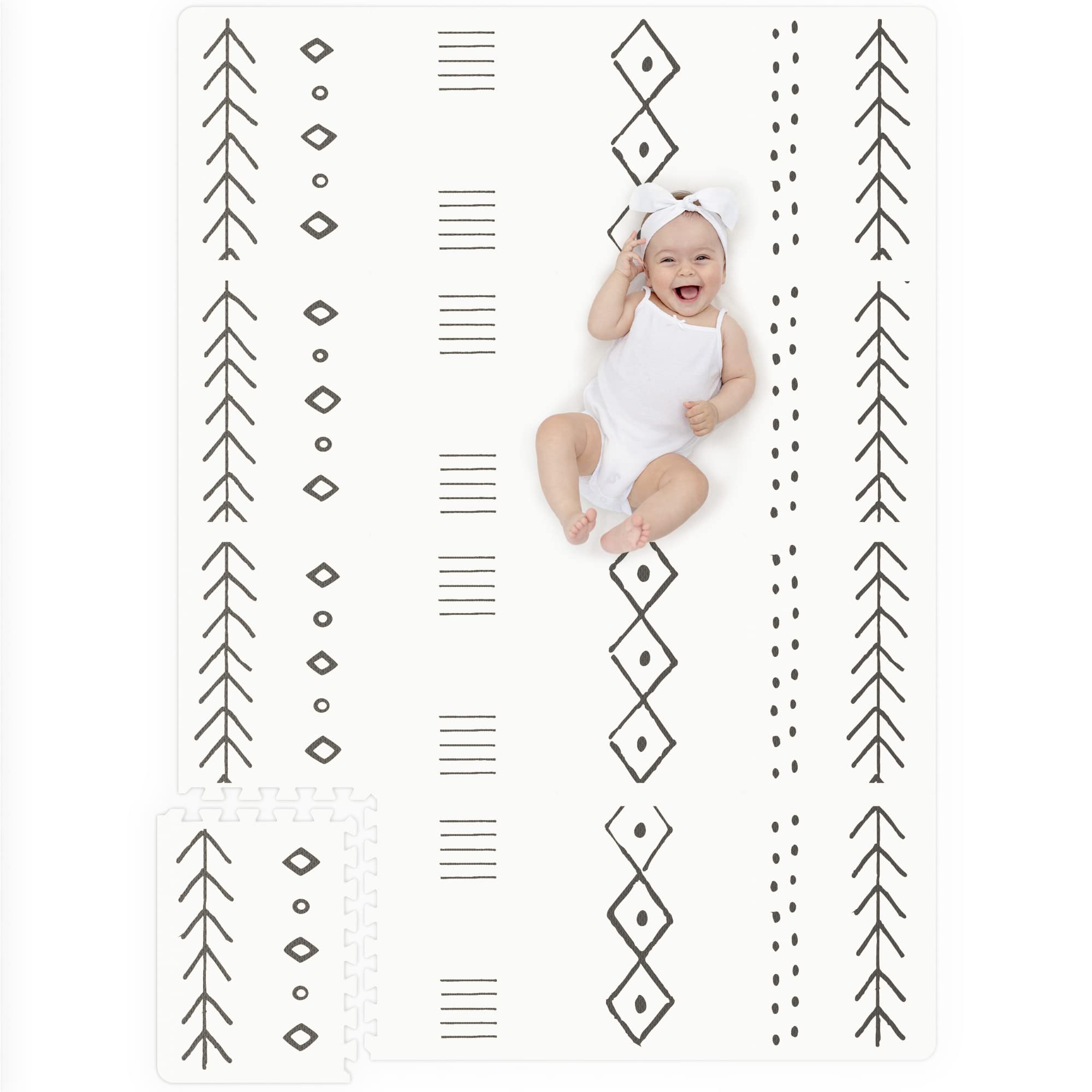 Stylish Baby Play Mat - Soft, Easy To Clean 5.6 X 4 Ft. Floor Mat Crea – Cutebab WBCBBB09XXJPK5J