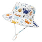 Kids Sun Hat Toddler Boy Hats Upf 50+ Toddler Beach Hat With Wide Brim Kids Summer Caps Bucket Hat For Girls Crab 4-8 Years