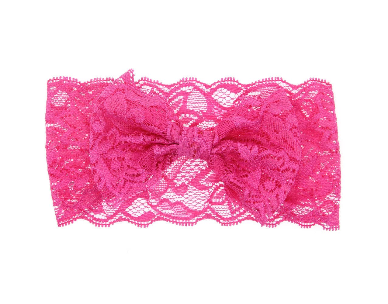 Koolgil Baby Girl'S Elegant Lace Bow Knot Headband Children'S Rhinestone Pearl Lace Headband For Birthday Party Photography (Fuc