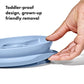 Oxo Tot Stick And Stay Suction Divided Plate - Dusk