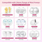 Flange Inserts 17Mm For Medela,Spectra 24Mm Shields/Flanges,Compatible With Momcozy S12 Pro/S9 Pro/S9/S12 Wearable Breast Pump,R
