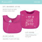 The Peanutshell Baby Girl Terry Bib Set Of 8-100% Cotton, Soft, Absorbent Baby Bibs For Girls, Toddler Baby Girl Bibs Set, Newbo