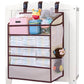 Wishjazz Xl Hanging Diaper Caddy Organizer For Changing Table, Crib, Playard, Wall, Reinforced 3-Tier Diaper Caddy With Mesh Poc