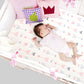 Stretchy Fitted Crib Sheets Set Brolex 2 Pack Portable Crib Mattress Topper For Baby Girls Boys,Ultra Soft Jersey,Full Standard,
