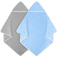 Chumia 2 Pcs Muslin Hooded Baby Towels For Newborn Girls Boys 32'X 32' Cotton Infant Bath Towel Absorbent Unisex Hooded Blanke