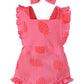 Fullfamous Newborn Baby Girl Clothes Outfits Romper Spring Summer Clothing Onesie Bodysuit Jumpsuit Ropa De Bebe Nia Pink Strawb