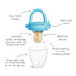 Munchkin Silicone Baby Food Feeder For Solids And Purees, Great For Self-Feeding And Baby Led Weaning, 2 Pack, Blue/Mint