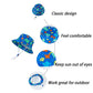 Langzhen Sun Protection Hat For Kids Toddler Boys Girls Wide Brim Summer Outdoor Hat Baby Bucket Hat With Chin Strap (Blue-Whale