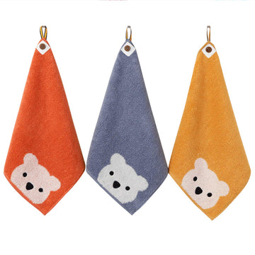3 Pcs Premium Cotton Washcloths,Soft & Fluffy,Super Absorbent & No Lint Handkerchief For Children And Baby-11.8'X11.8'
