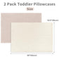 Caruili Muslin Toddler Pillowcase For 13 X 18 Pillow, 2 Pack Small Travel Pillow Cases Covers With Envelope Closure, Soft & Brea
