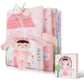 Soft Cloth Books for Baby Gift, Activity Quiet Cloth Books Developmental Toys,Interactive Baby Books for Toddlers Infants Kids T