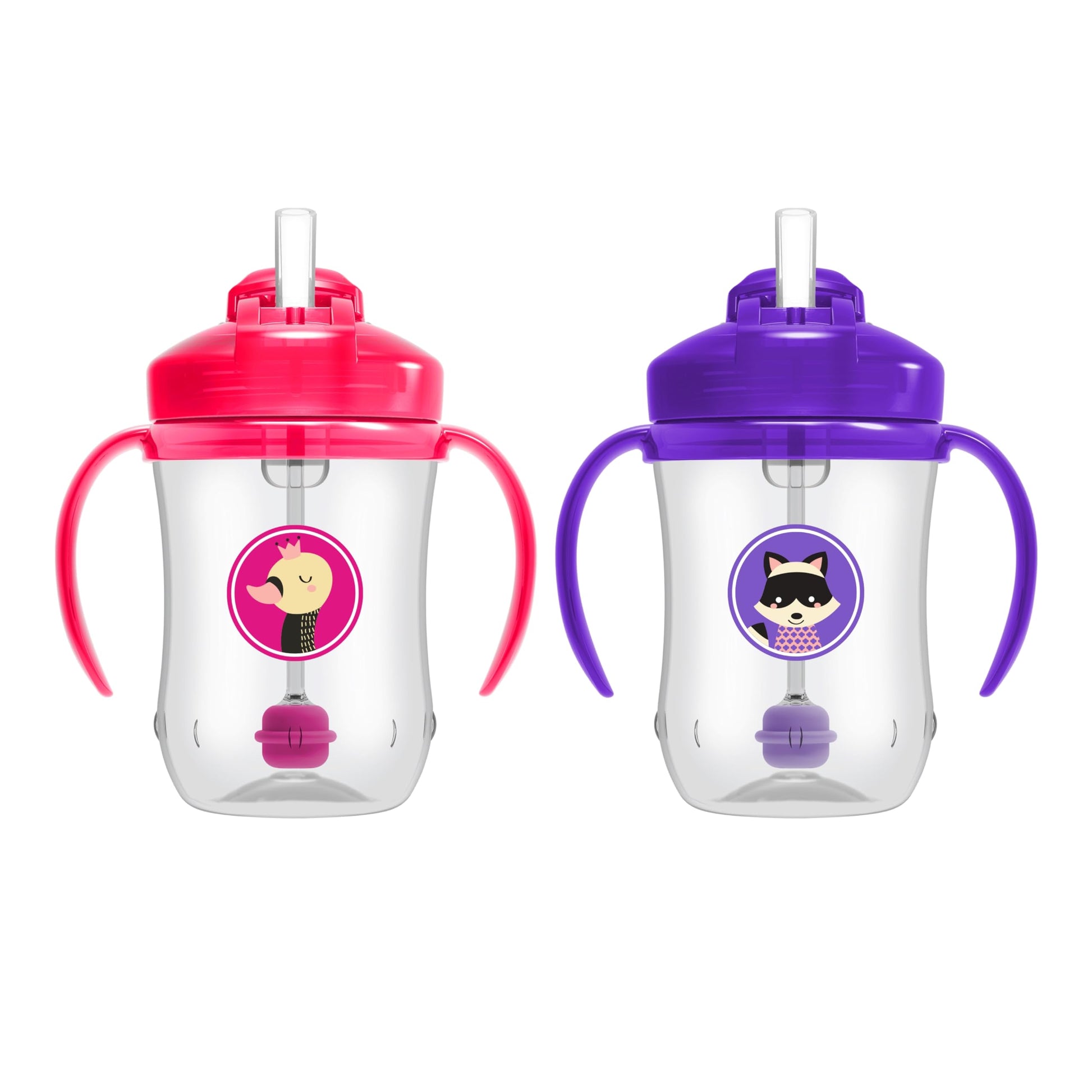 Dr. Browns Babys First Straw Cup Sippy Cup with Straw - Pink/Purple - 9oz - 2pk - 6m+