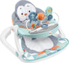 Fisher-Price Portable Baby Chair Sit-Me-Up Floor Seat With Snack Tray And Removable Bar, Penguin Island