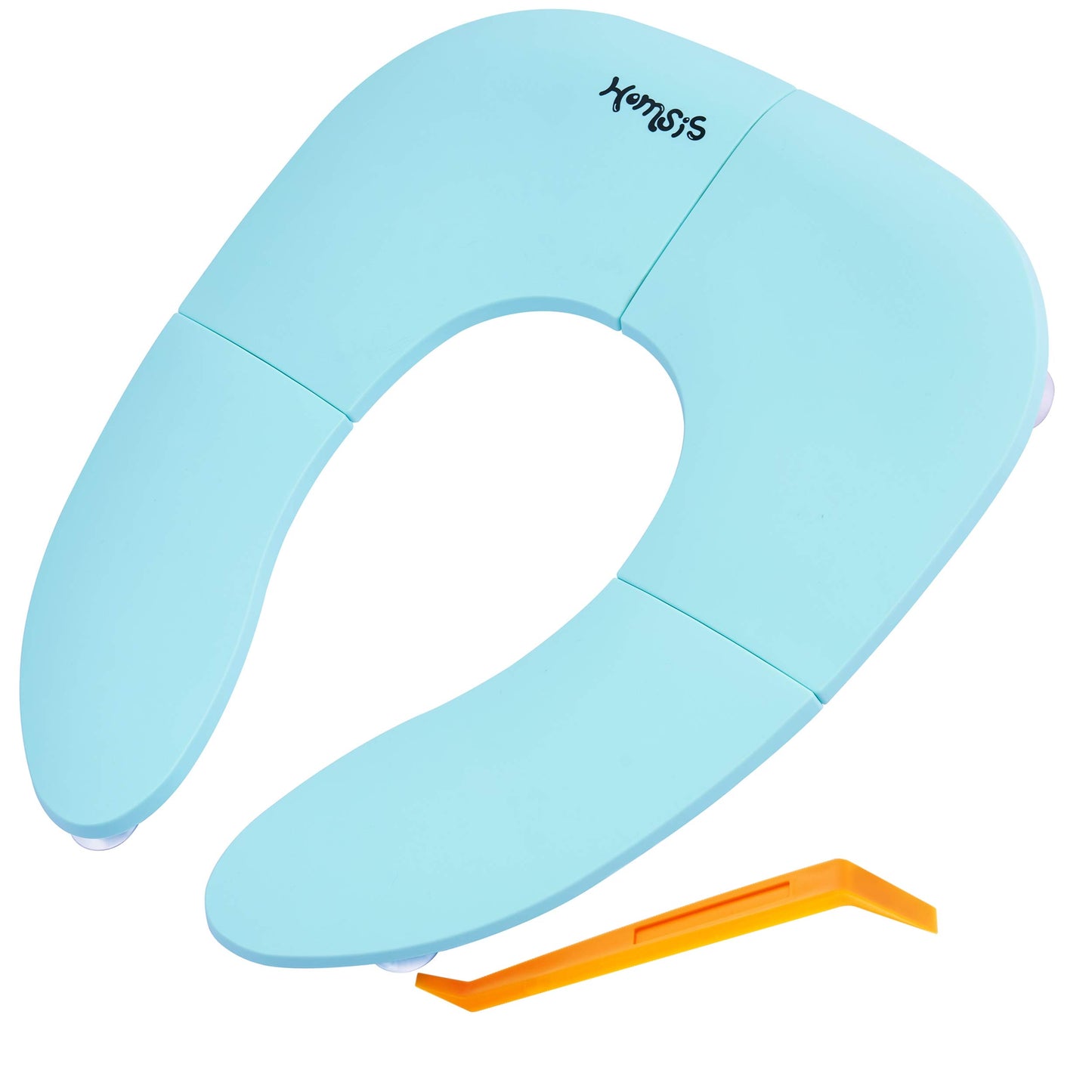 Portable Potty Seat for Toddler, Folding Travel Potty Seat Cover for Boys and Girls, Fits Round & Oval Toilets, with Non-Contact