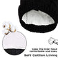 Unisex Baby Toddler Hat And Mitten Set Winter Knitted Thick Warm Beanie Cap Gloves For Infant Boys Girls (Black, M (3-6 Months))