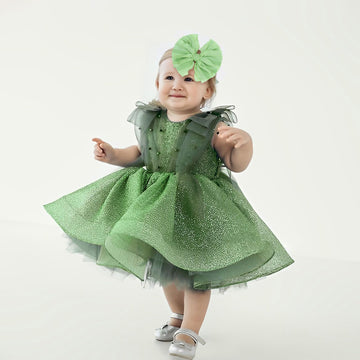 Lanmerry Lace Big Bows Baby Headbands Elastic Hairbands Hair Bows Children Soft Hair Accessories Newborn Infant Toddlers Yellow