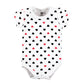Hudson Baby Unisex Baby Cotton Layette Set, Girl Daddy Red Black, 9-12 Months