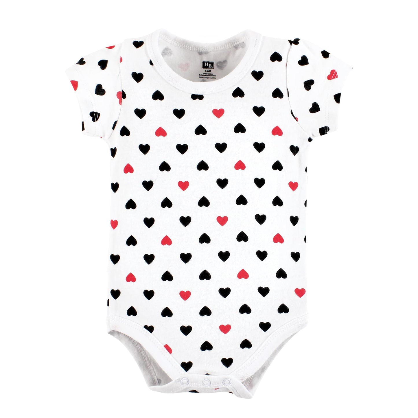 Hudson Baby Unisex Baby Cotton Layette Set, Girl Daddy Red Black, 6-9 Months