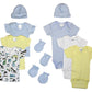 Newborn Baby Boys 10 Pc Layette Baby Shower Gift Set