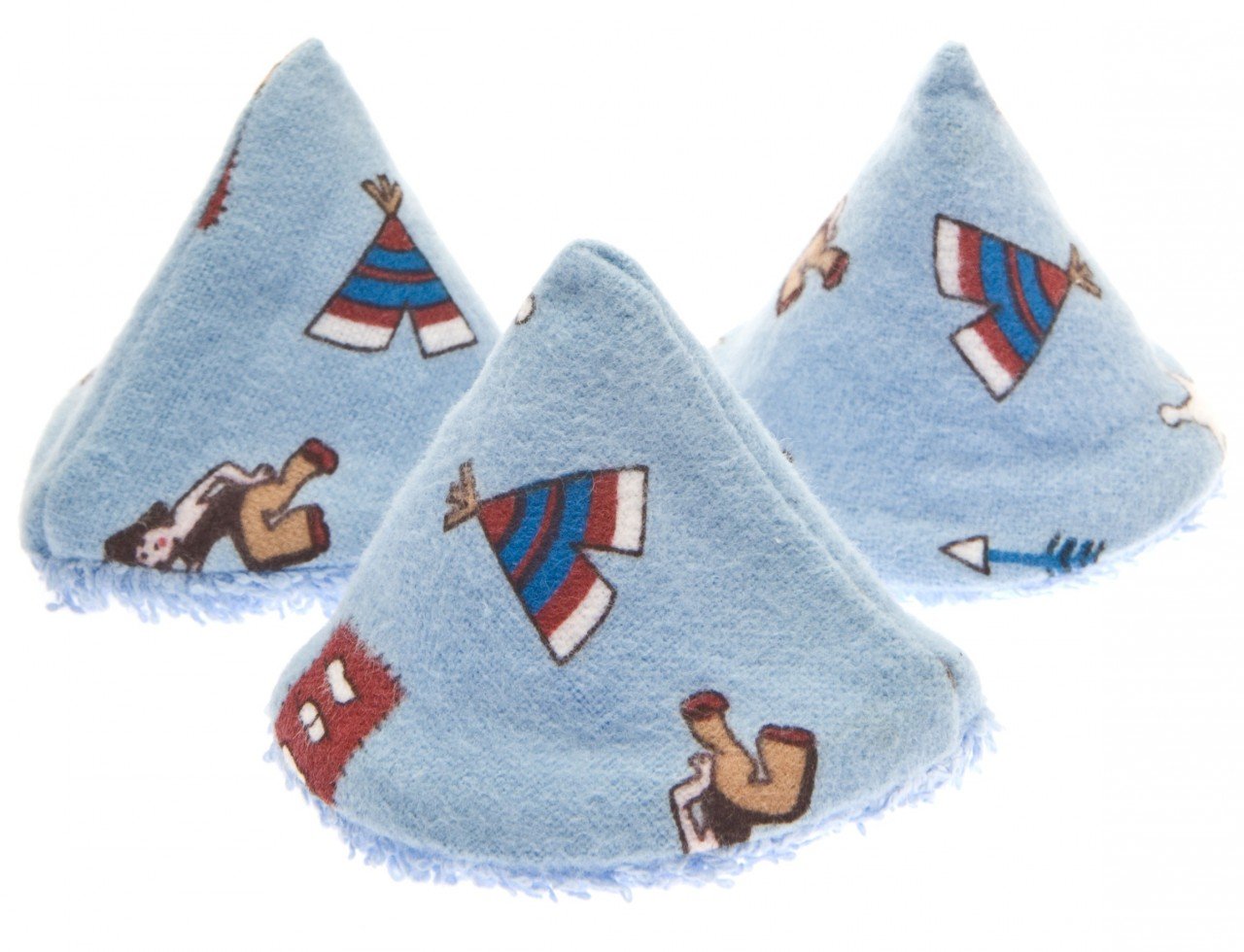 Beba Bean - Peepee Teepee for the Sprinkling WeeWeee, Baby Pee Shield, Wild West Blue Design -5 Pack