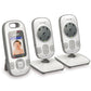 Vtech Vm312-2 Video Baby Monitor With Patrol-Screen Viewing, Night Vision, Talk-Back Intercom & 1,000 Feet Of Range With 2 Camer