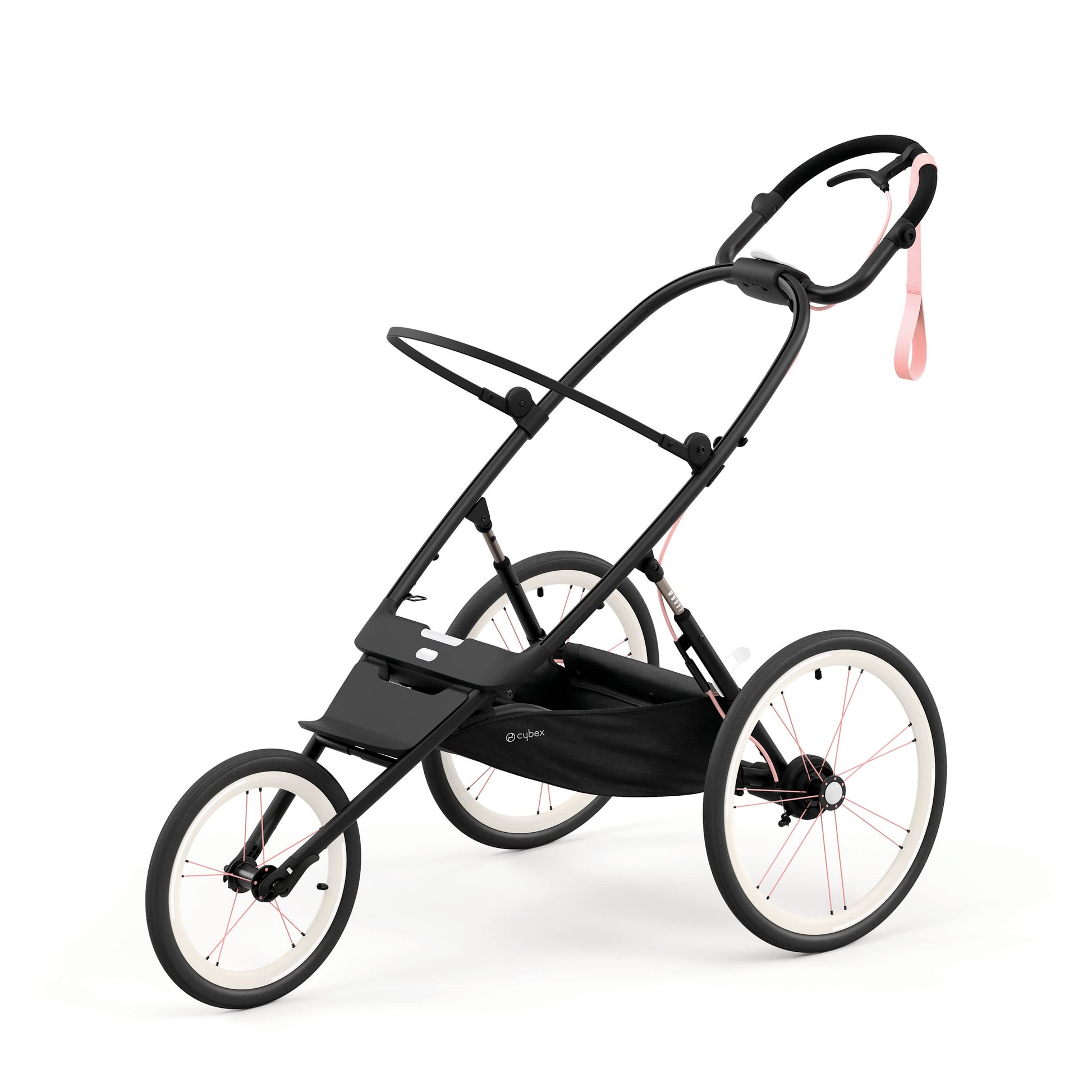 Cybex AVI Jogging Stroller Frame in Black + Pink