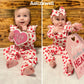 Aalizzwell Newborn Baby Girls Valentines Day Clothes Set Heart Outfit New Born Clothing