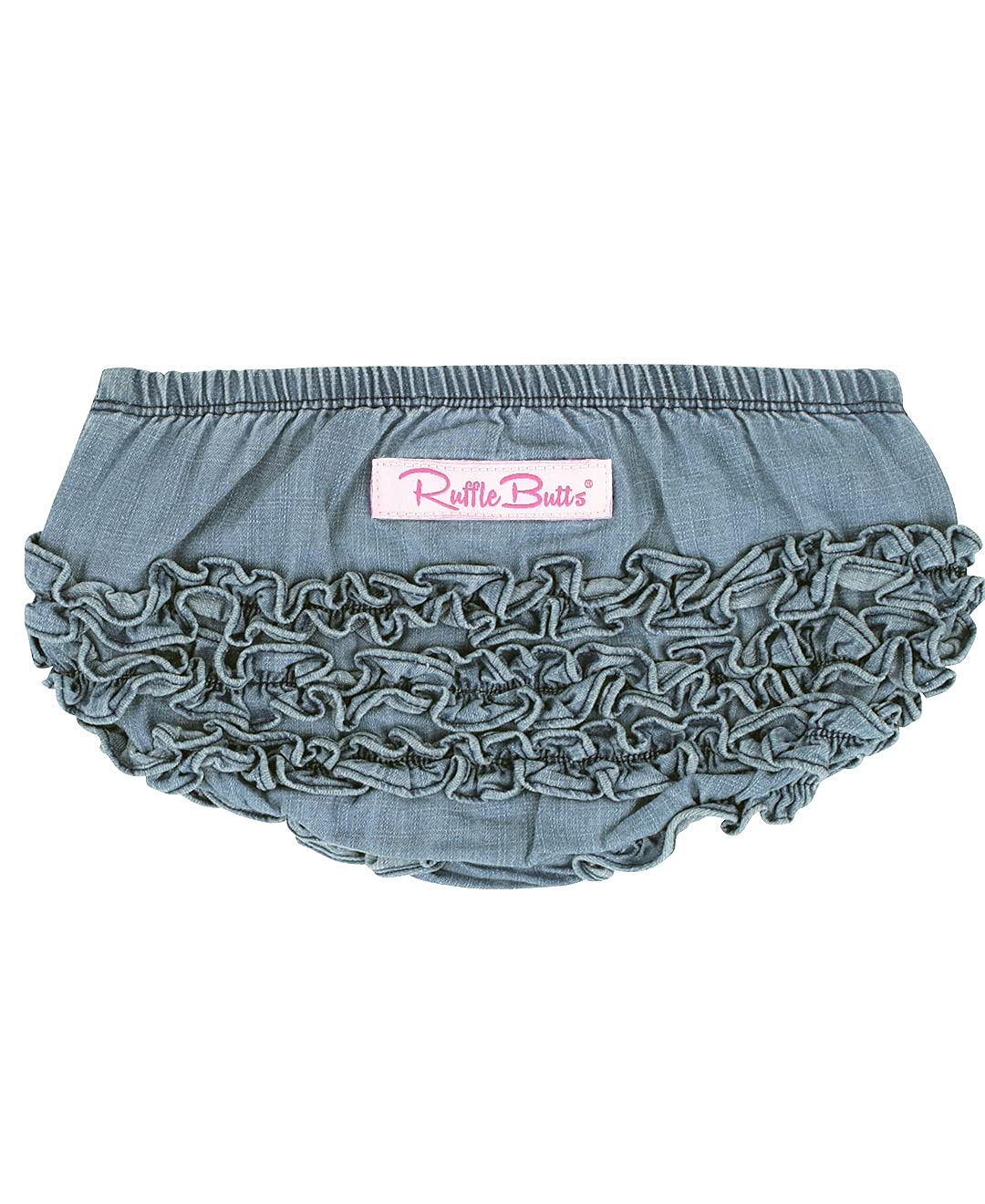 Rufflebutts Baby/Toddler Girls Light Wash Denim 18-24M