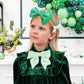 Yanjie St. Patrick'S Baby Headbands Green Velvet Bows Shamrock Clover Hair Accessories For Newborn Infant Toddler Girls