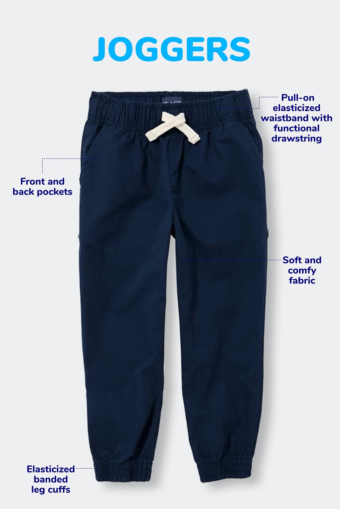 The Children'S Place Baby Boys And Toddler Boys Pull On Jogger Shorts,Fin Gray/Flax/Tidal 3 Pack,5T
