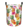 Pevtufa Hawaiian Pineapples Foldable Laundry Basket Organizer,Fabric Clothes Toy Storage Basket Nursery Hamper Storage Bin For H