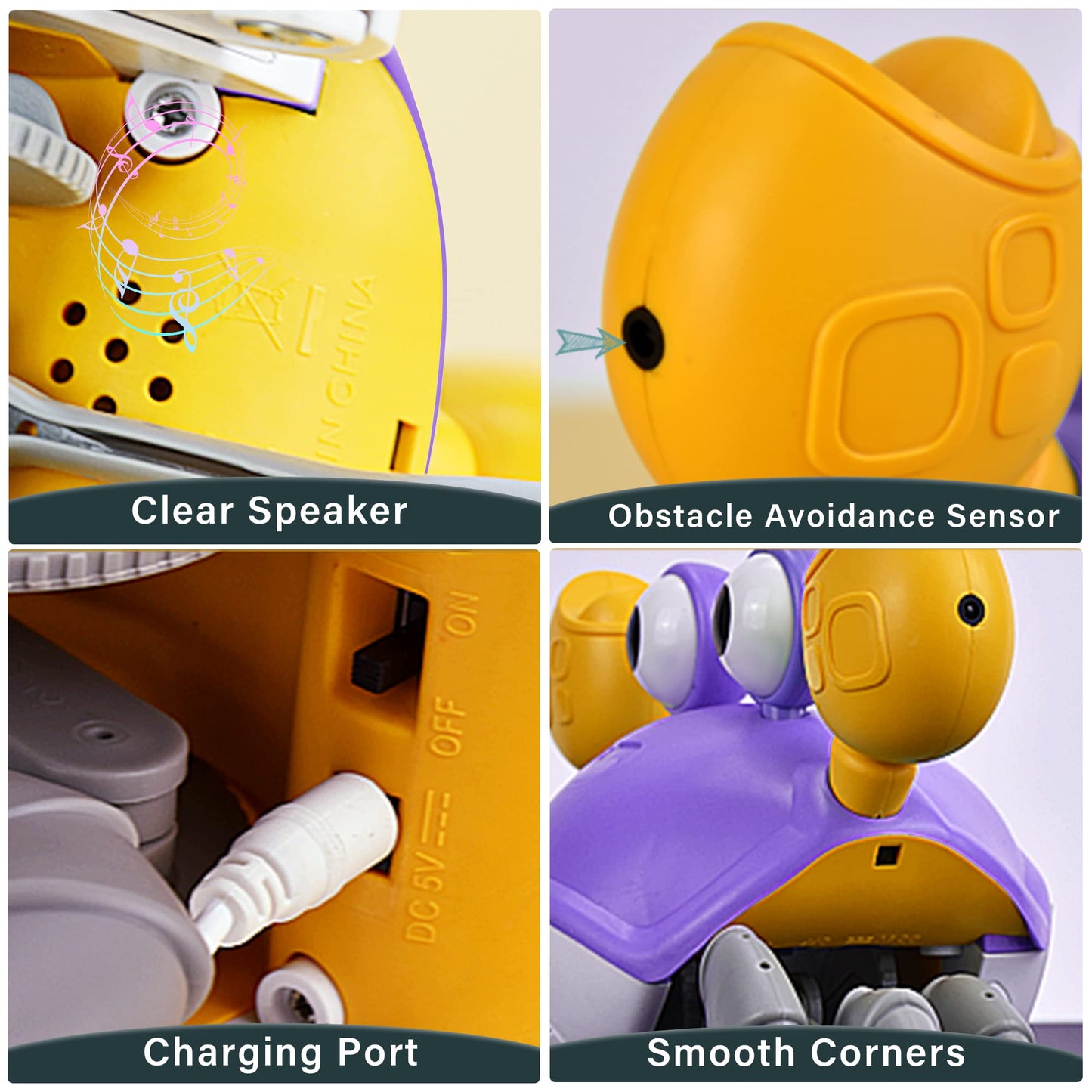 Yeaye Crawling Crab Baby Toys Infant - Tummy Time Toy Gifts for 3 4 5 6 7 8 9 10 11 12 Boy Girl with Learning Crawl System Music
