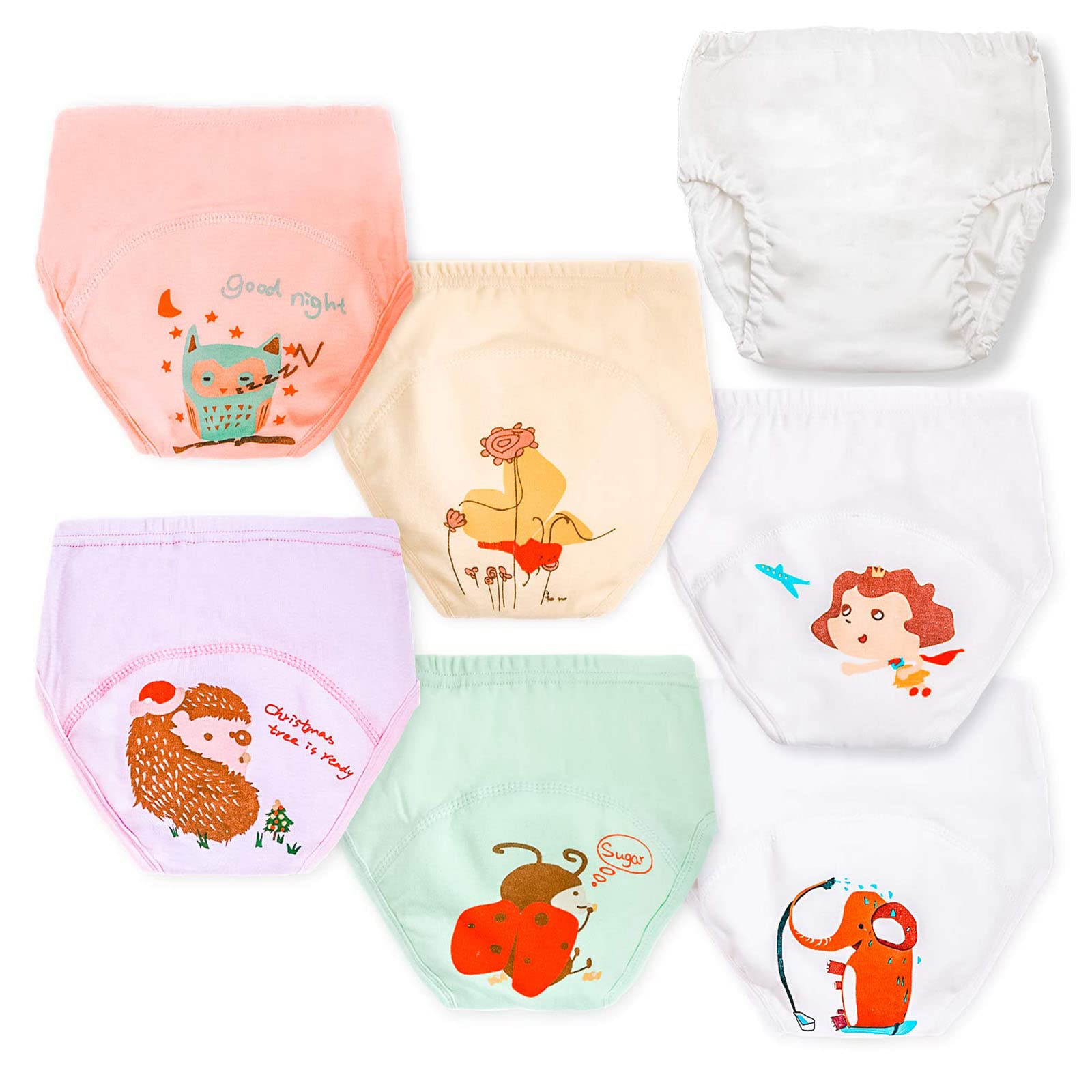 Joyo Roy 6Pcs Toddler Girl Underwear 3T Underwear Girls Toddler Girls – Cutebaby WBBAPB07TXCQ9P7