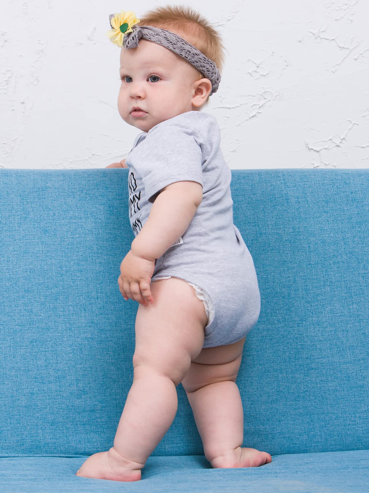 Unicomidea Baby Boy Outfits Happy Father'S Day Baby Bodysuit 6-9 Months Boys Romper Short Sleeves Infant Boy Jumpsuit Happy Fath