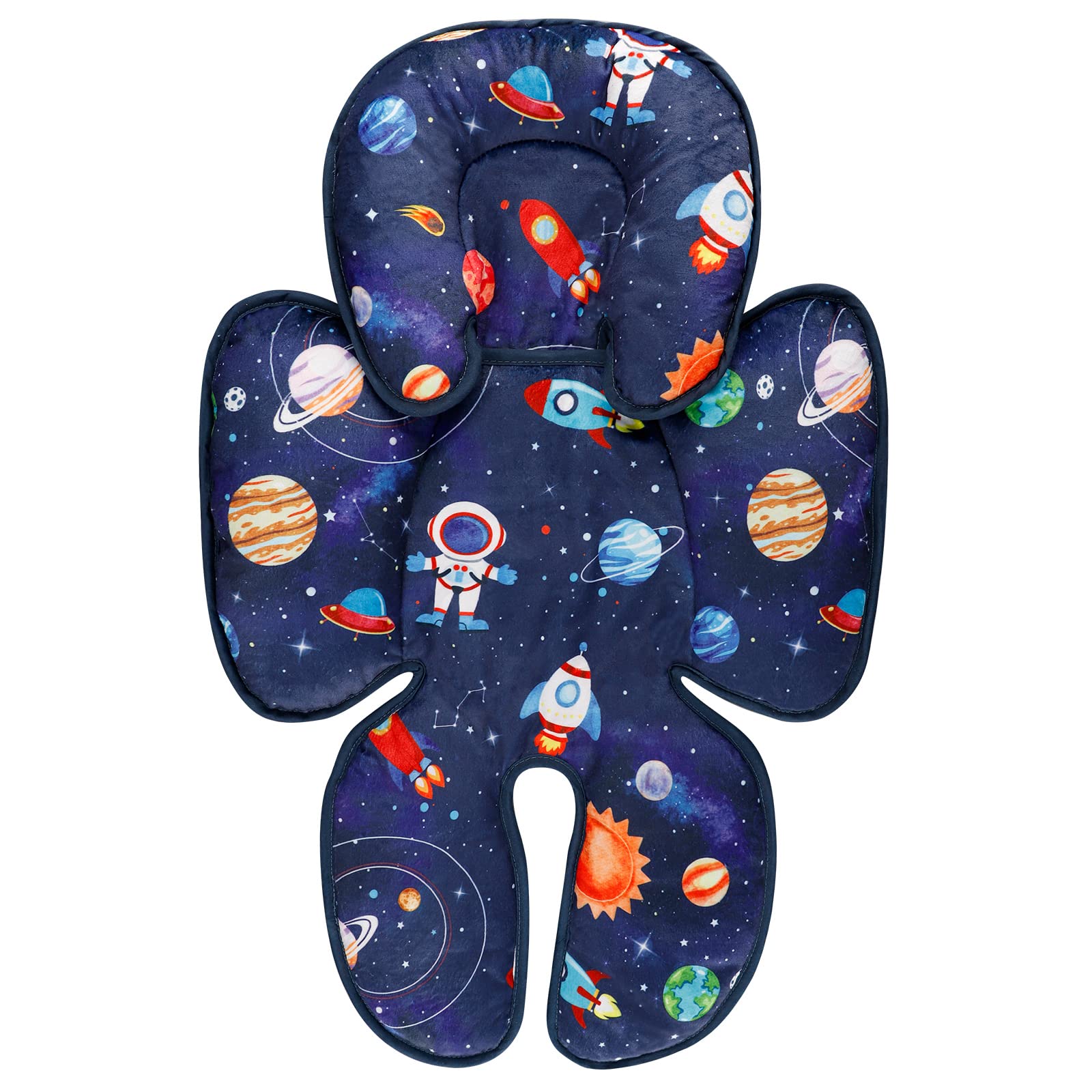Swesen Baby Car Seat Head & Body Support, Infant Carseat Insert, Newborn Headrest Cushion For Strollers, Bouncers, Swing, Space