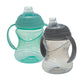 Nuby Clik-It No-Spill Soft Spout Training Sippy Cup with Handles - (2-Pack) 10 Oz - 4+ Months - Neutral