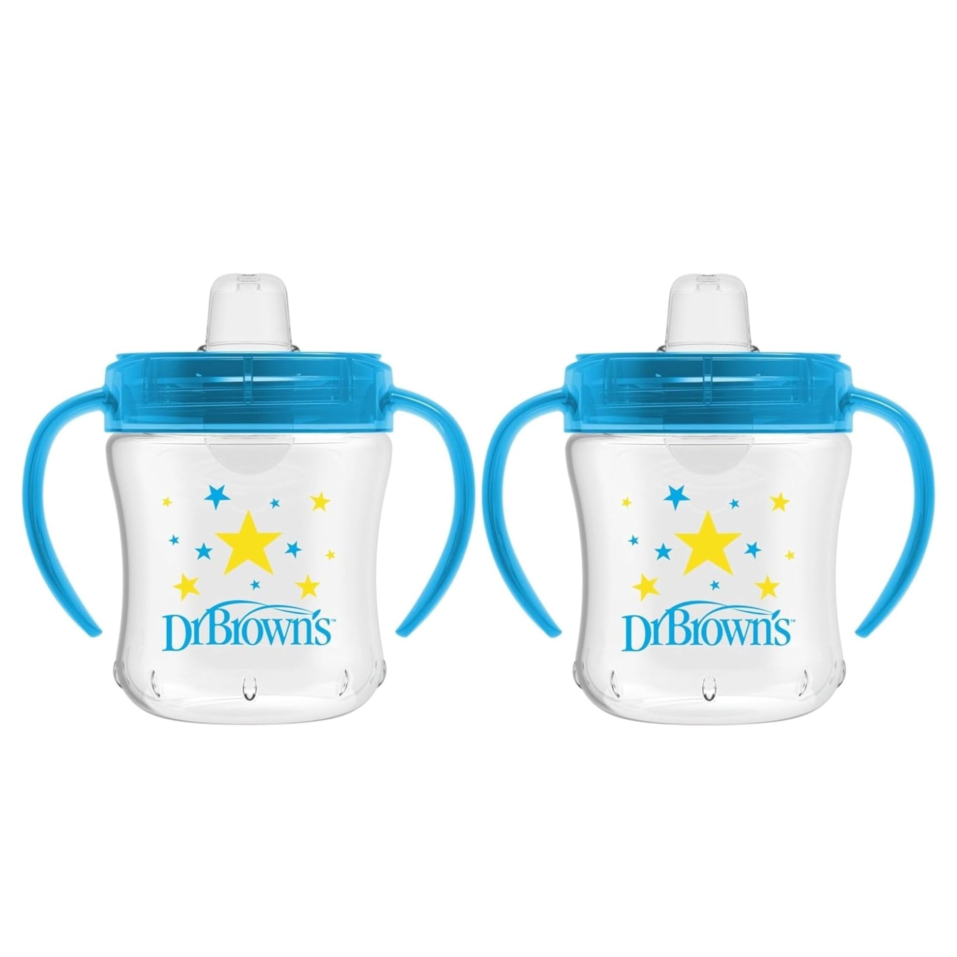 Dr. Browns Transition Sippy Cup with Soft Spout - Blue - 6oz - 6m+ (Pack of 2)