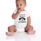 If Mom And Dad Say No Call Grandma - Funny Baby Essentials Bodysuit - Cute Newborn Boy Clothes (12 Months, White)