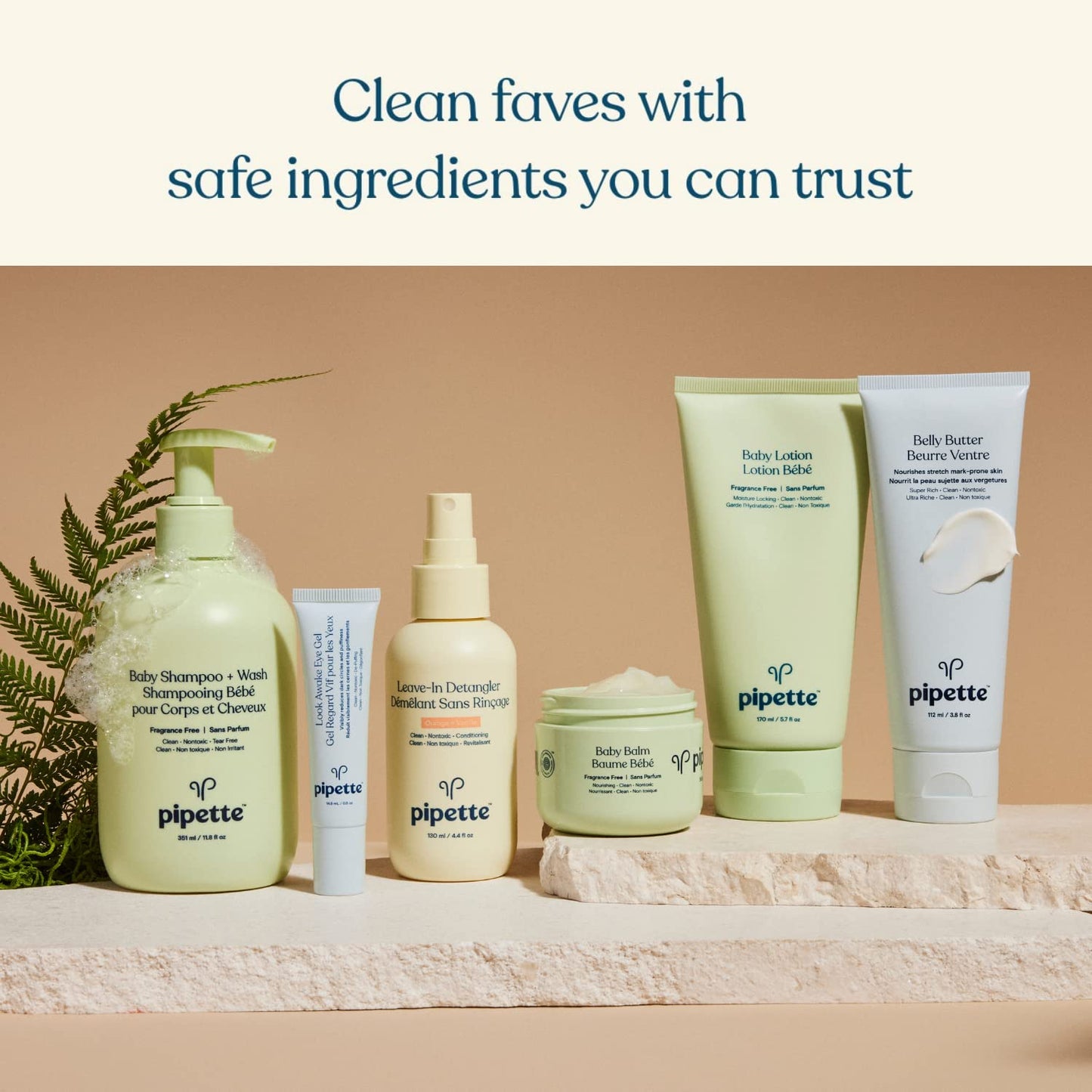 Pipette Baby Shampoo And Body Wash - Vanilla + Ylang Ylang, Tear-Free Bath Time, Hypoallergenic, Moisturizing Plant-Derived Squa