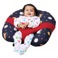 Amazon Brand  Supples Baby Feeding Pillow | Adjustable Nursing Pillow With Belt & Support Hoop | Removable Cotton Blend Cover |