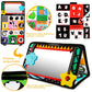beetoy Tummy Time Baby Mirror Toys with Black and White Pattern, High Contrast 3D Activity Play Crinkle Toys Baby Mirror for New