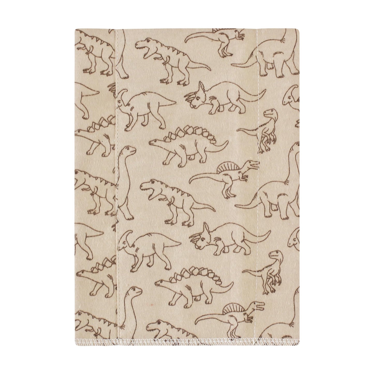 Hudson Baby Unisex Baby Cotton Flannel Burp Cloths, Dinosaur Adventures 4-Pack, One Size