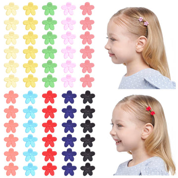 Choicbaby 60Pcs Baby Hair Clips For Girls 16 Different Variety Of Colors Cute Baby Hair Accessories Mini Flower Hair Clip For In