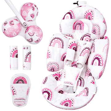 Sweetwavet Infant Insert Compatible with 4moms Mamaroo Swing and Infant Carseat, Including 3 Replacement Toys, Reversible Newbor