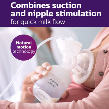 Philips Avent Double Electric Breast Pump Advanced, With Natural Motion Technology, With Clear Natural Response Baby Bottles, Wh