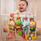 TUMAMA Baby Toys for 0, 3, 6, 9, 12 Months, Handbells Baby Rattles, Soft Plush Early Development Stroller Car Toys for Infant, N