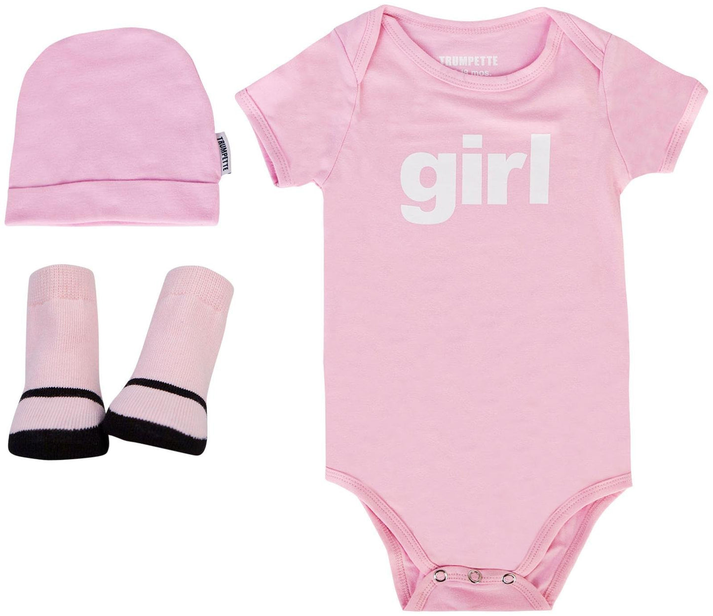 Trumpette Kids Maryjane Gift Set, Pink, 6-12 Months