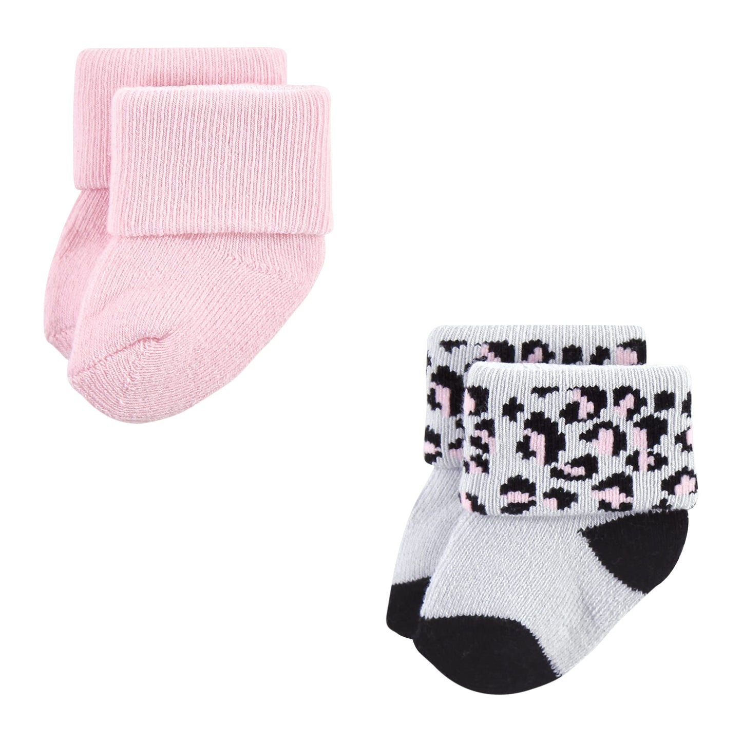 Hudson Baby Unisex Baby Cotton Rich Newborn And Terry Socks, Bows, 0-6 Months