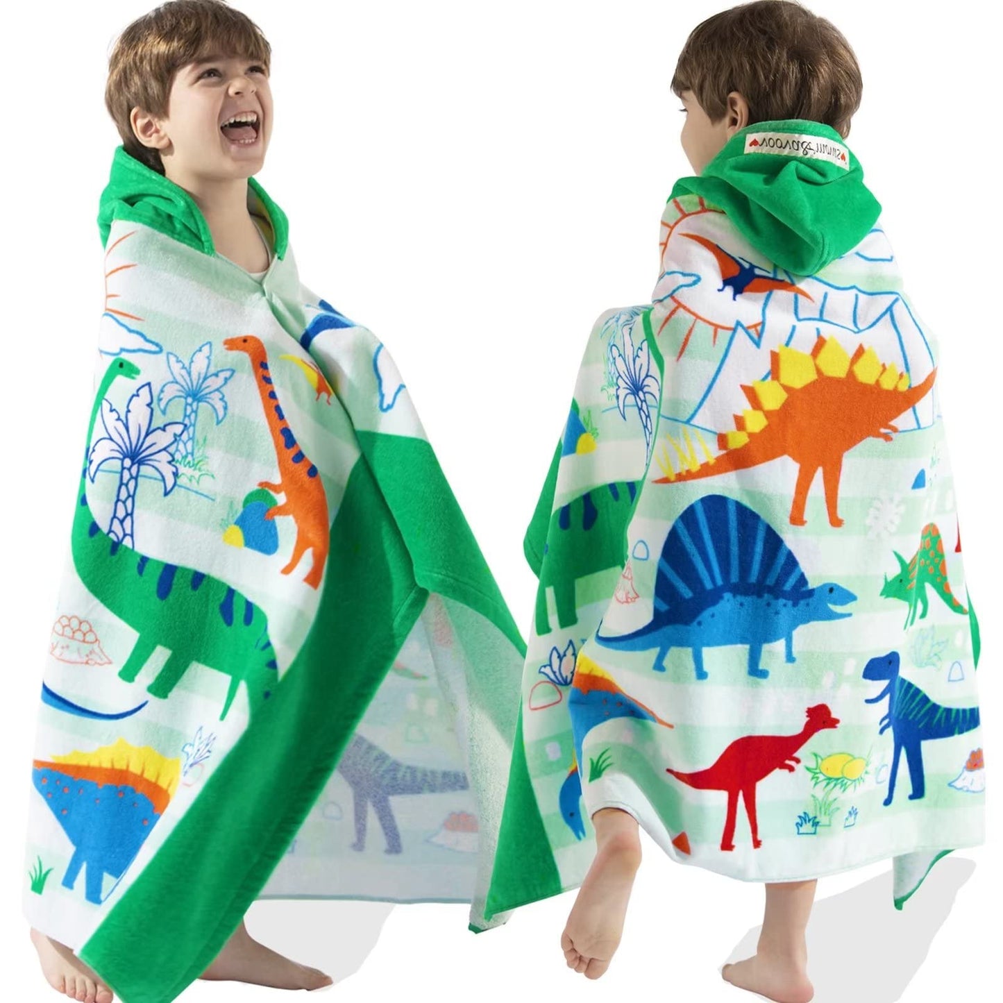 VOOVA & MOVAS Toddler Towels Age 3-10, 30X50,100% Cotton | Thick | Absorbent, Beach | Pool | Bath | Bathroom | Swim Towel | 