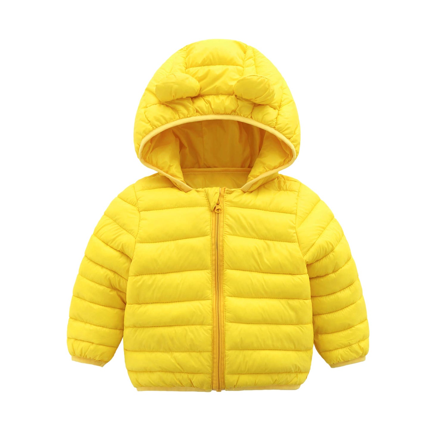 CECORC Winter Coats for Kids with Hoods Light Puffer Jacket for Girls, Boys | Baby, Infants, Toddlers, 2T,Yellow